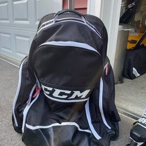 CCM Black and White Duffel Bag